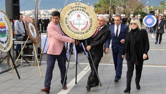 Gazi Mustafa Kemal Atatürk´ün Marmaris´e gelişinin 83. yıldönümü dolayısıyla tören düzenlendi