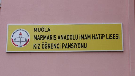 Marmaris Anadolu İmam Hatip Lisesi kız ve erkek pansiyonları hizmete açılmıştır. 
