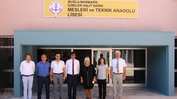 İlçe Milli Eğitim Müdürümüz Züleyha ALDOĞAN İçmeler Halit Narin Mesleki ve Teknik Anadolu Lisesi´ni ziyaret etti