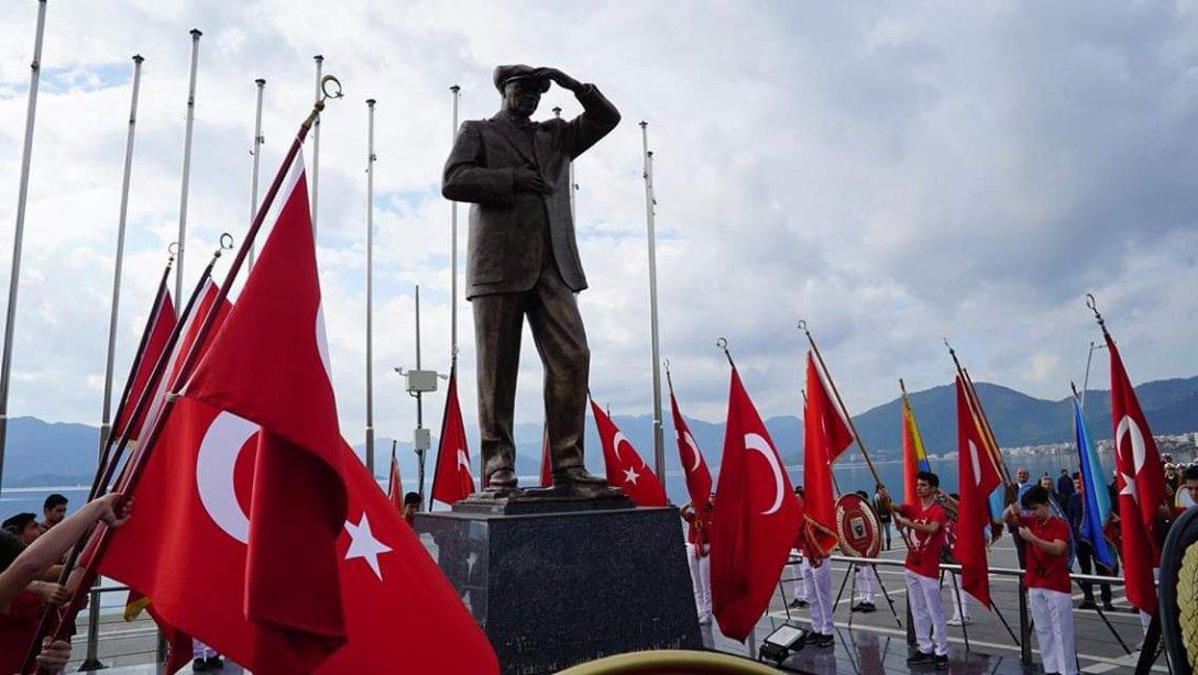 Gazi Mustafa Kemal Atatürk´ün Marmaris´e Gelişinin 84. Yıldönümü Coşkuyla Kutlandı