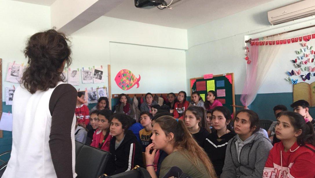 Çetibeli Ali Fikret Bilgin Ortaokulu Öğrencilerine "Stres Yönetimi ve Sınav Kaygısı" Eğitimi Verildi.
