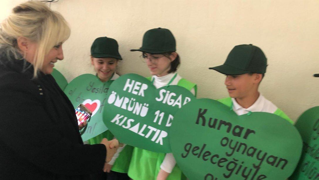 İlçe Millî Eğitim Müdürümüz Züleyha ALDOĞAN Marmaris Anadolu İmam Hatip Lisesinde Düzenlenen Yeşilay Etkinliğine Katıldı