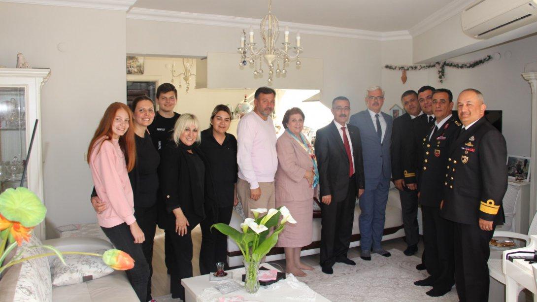 "18 Mart Çanakkale Zaferi ve Şehitleri Anma Günü"nde Şehit Ailesi Ziyareti Gerçekleştirildi