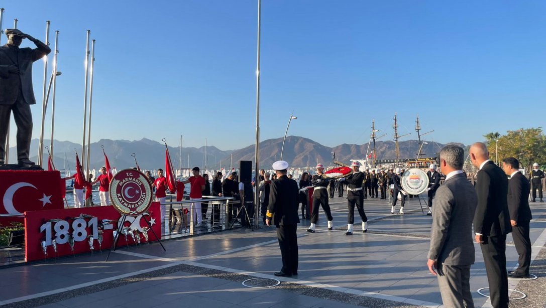 10 Kasım Atatürk'ü Anma Programı Çelenk Koyma Töreni