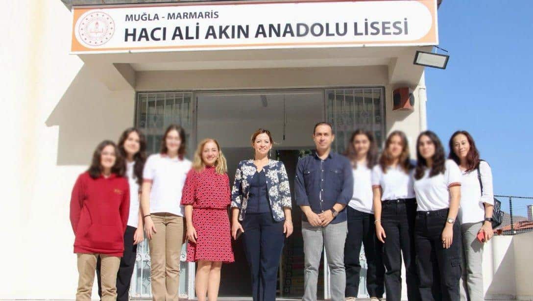 İlçe Milli Eğitim Müdürümüz Sn. Serap AKSEL, Hacı Ali Akın Anadolu Lisesini Ziyaret Etti