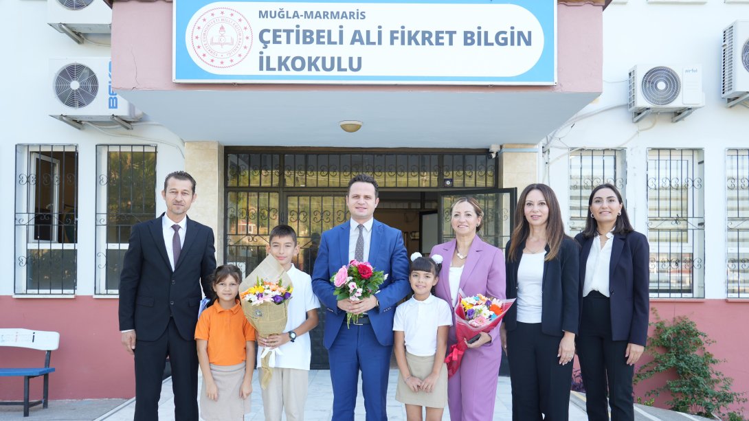 Muğla İl Milli Eğitim Müdürümüz Sayın Emre ÇAY ve İlçe Milli Eğitim Müdürümüz Sayın Serap AKSEL Marmaris Çetibeli Ali Fikret Bilgin İlk/Ortaokulunu Ziyaret Ettiler.