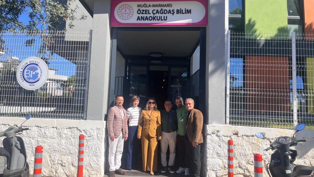İlçe Milli Eğitim Müdürümüz Sayın Serap AKSEL ve Şube Müdürümüz Sayın Can AKGÜL, Özel Marmaris Çağdaş Bilim Kolejini Ziyaret Ettiler