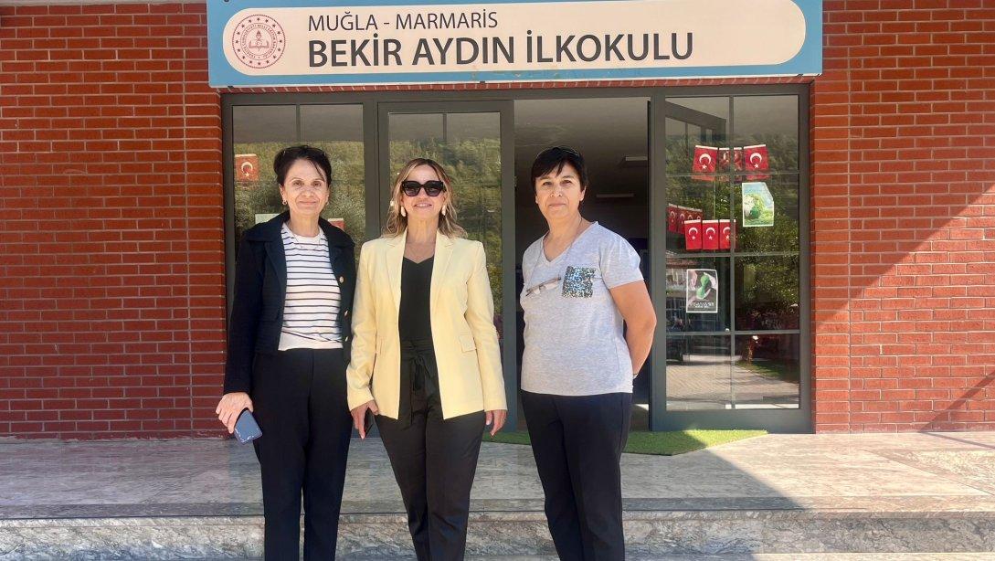  İlçe Milli Eğitim Müdürümüz Sayın Serap AKSEL ve Şube Müdürümüz Sayın Feyzan PEHLİVANLAR, Bekir Aydın İlkokulu'nu Ziyaret Ettiler